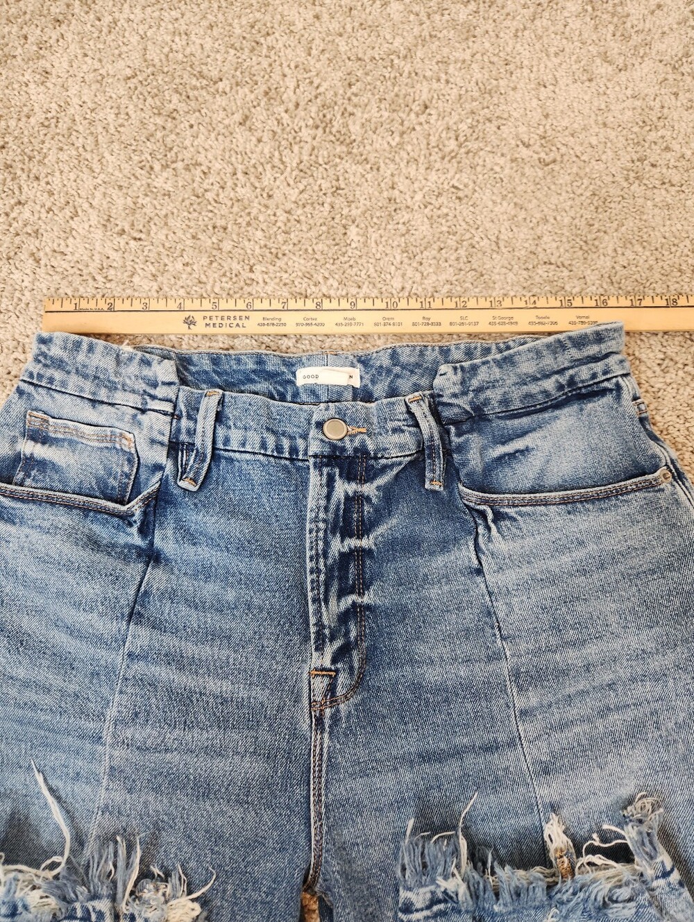 Good American Good Boy Straight Jeans Size 14/32 - Picture 6 of 8